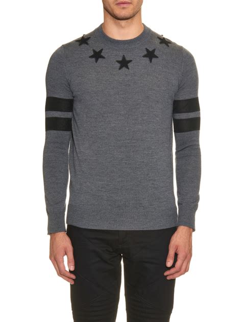 givenchy patch sweater|givenchy knitwear for men.